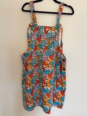 Lucy & Yak Multicolor Floral Ribbed Sundress